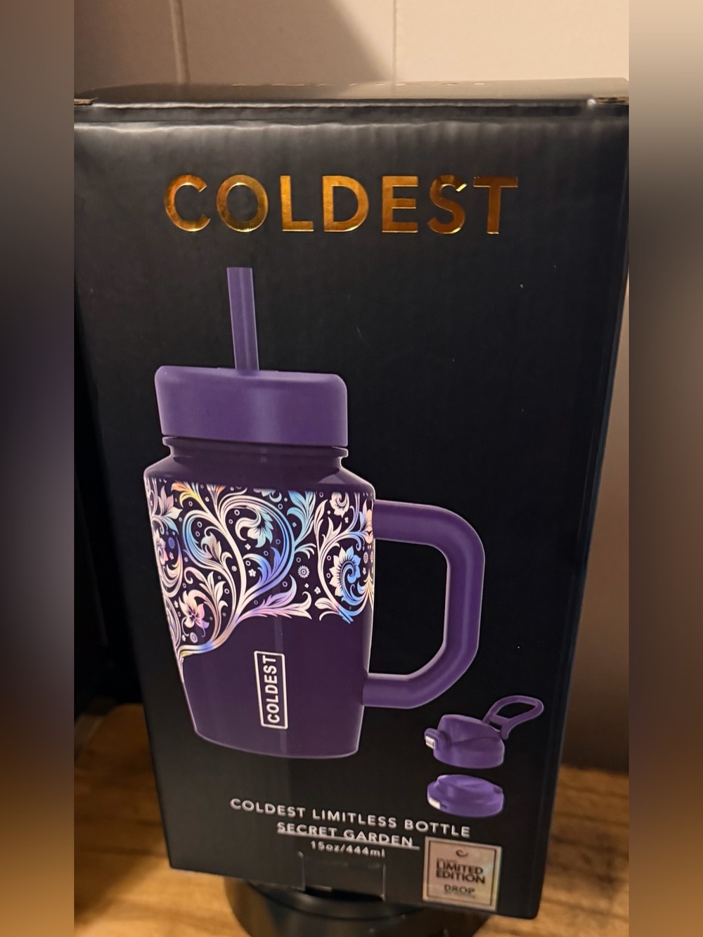 Limitless Bottle - Secret Garden (Purple) with Paracord